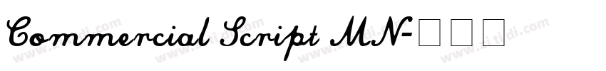 Commercial Script MN字体转换